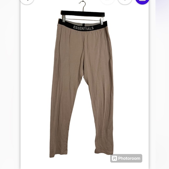 Fear of God Essentials Essentials Tan Lounge Pants size M - Picture 5 of 8